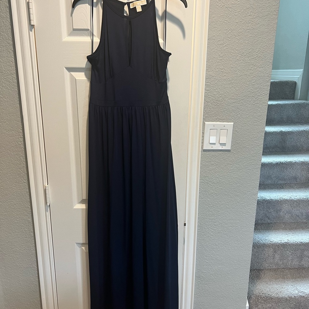 Elegant Navy Blue Maxi Dress
